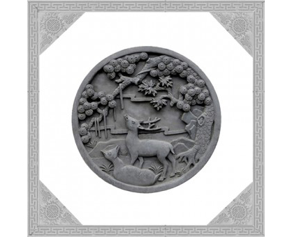 GY091松鹿图600x600x50=10kg